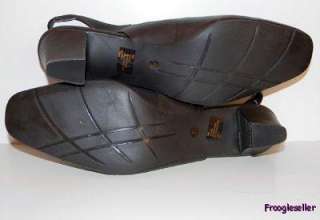 Liz Baker womens slingbacks heels shoes 8.5 M brown leather  