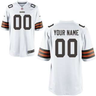 Nike Cleveland Browns Youth Customized Game White Jersey   NFLShop