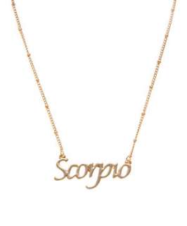 Gold (Gold) Scorpio Star Sign Necklace  247471193  New Look