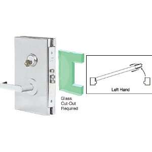 CRL Brushed Stainless 6 x 10 LH Center Lock With Deadlatch in 