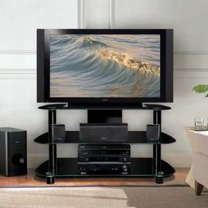  Bello 44 Flat Panel TV Stand in High Gloss Black
