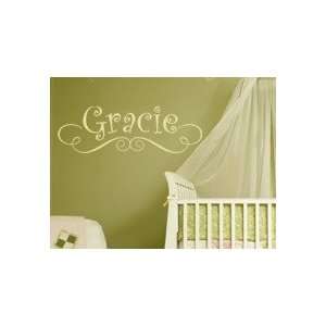  Little Gracie Flourish Personalized Wall Decal