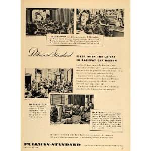   Ad Pullman Railroad Car Club Cinema Coach Travel   Original Print Ad