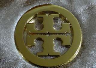 NWT Tory Burch Clutch Logo Metallic Gold Crossbody Shoulder Bag Tote $ 