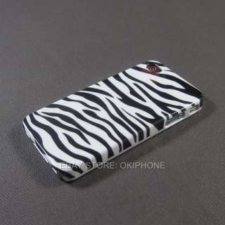 New Hard Zebra Back Case Cover Skin For Apple iPhone 4 4G 4GEN 4TH 