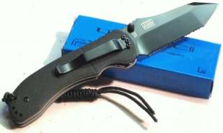   Joe Pardue Utilitac II Black Tactical Stealth Folding Knife New In Box