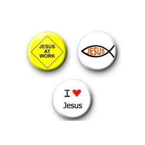    Set of 3   JESUS   MAGNETS ~ Christian Fish 