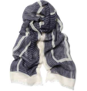   Accessories  Scarves  Silk scarves  Printed Modal Blend Scarf