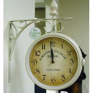 New York Train Station Double Sided Wall Clock:  Home 
