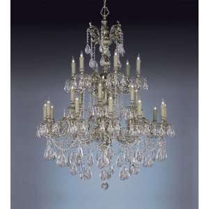 Crystorama Lighting 2724 OB CL S Oxford 24 Light Chandeliers in Olde 