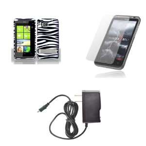 HTC ThunderBolt (Verizon) Premium Combo Pack   Black and White Zebra 