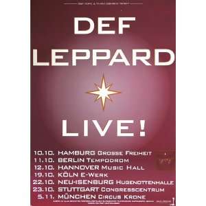  Def Leppard   Slang Live 1996   CONCERT   POSTER from 