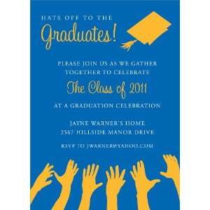  Hats Off To The Graduate   Royal & Bright Gold Graduation 