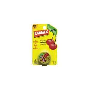  Carmex Cherry Flavor Moisturizing Lip Balm Jar SPF 15 