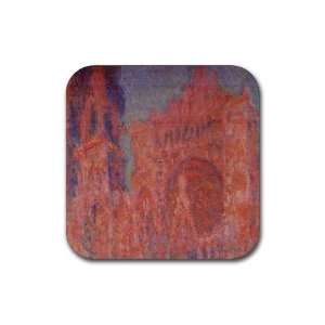  Rouen Cathedral Facade At Sunset By Claude Monet Coasters 