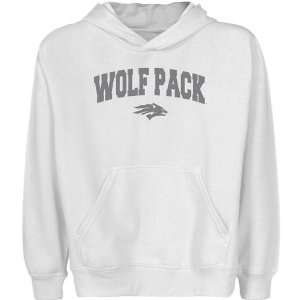   Nevada Wolf Pack Youth White Logo Arch Pullover Hoody Sports
