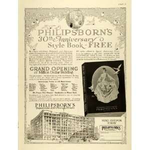 1920 Ad Philipsborn 30th Anniversary Department Retail Clothing Store 