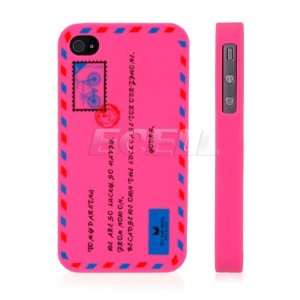   ENVELOPE RETRO SILICONE GEL CASE FOR APPLE iPHONE 4 4S Electronics