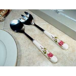 Wedding Favors 2pc Salad set with Rose design   D`Lusso Collections 