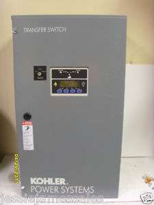 KOHLER AUTOMATIC TRANSFER SWITCH 100A 3P 480V FOR PARTS  
