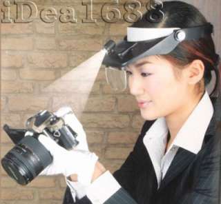 Lenses Visor Headband Led Lighted Magnifying Magnifier  