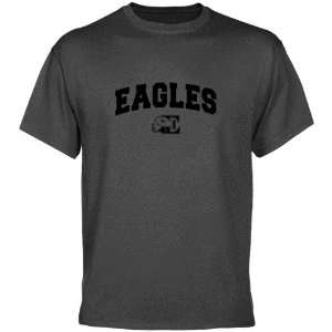  Eastern Michigan Eagles Charcoal Logo Arch T shirt: Sports 