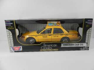 FORD CROWN TAXI Victoria Checker Cab,1:18,yellow,NEU  