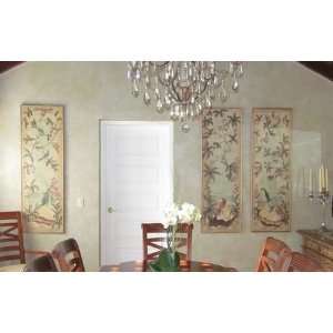 XL Birds Hand Painted Wall Panels Set of 3 