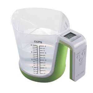  Kitchen Scale with Measuring cup. Measures in Ounce (oz) & Gram (g 