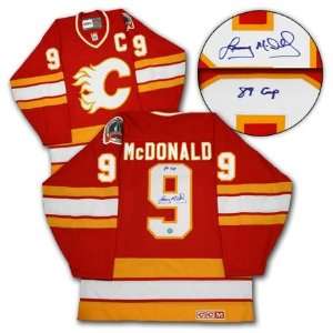  Lanny Mcdonald Calgary Flames Autographed/Hand Signed 1989 