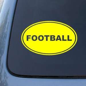 FOOTBALL EURO OVAL   Sports Foot Ball   Vinyl Car Decal Sticker #1707 