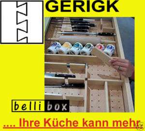 Holz Besteckeinsatz System Belli Box Grundplatte 60 cm  