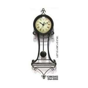    Victorian Age Wrought Iron Pendulum Wall Clock: Electronics