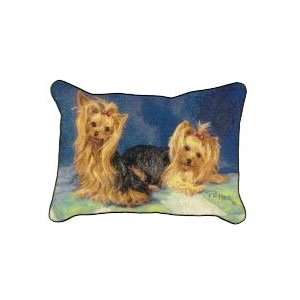  Yorkie Yorkshire Terrier Dogs Tapestry Couch Pillow