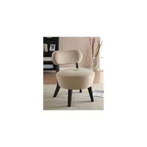  Coaster Accent Seating Exposed Wood Microfiber Chair in 