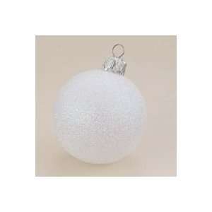 Club Pack of 40 Shatterproof White Glitter Christmas Ball Ornaments 2 