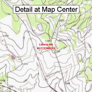  USGS Topographic Quadrangle Map   Liberty Hill, Texas 