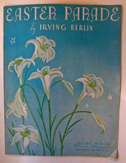 Irving Berlin Easter Parade  Vintage Sheet Music 1933  