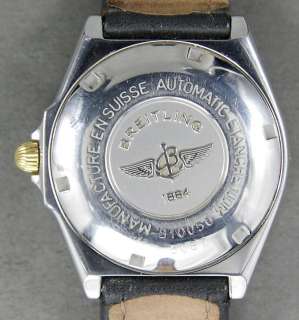 Breitling c.2000s Wings Automatic Midsize Date Mens Wristwatch B10050 