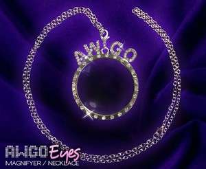 AWGO Magnifier Necklace   Rhinestone Fashion Jewelry by Brooke Tucker
