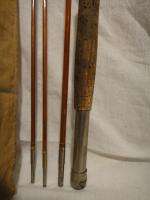 1940s Bamboo Fly Fishing Rod MONTEGUE Lake Pleasant 9 3 Section with 
