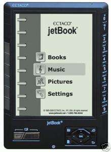 ECTACO jetBook Portable e Book eBook Book Reader BLACK  