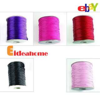 Multi Colors Useful Charms Waxed Cotton Cords 2mm Dia For Jewelry 