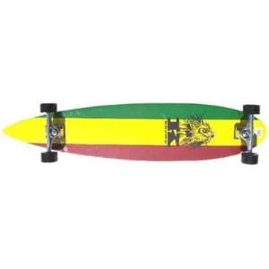 Krown Longboard Komplettboard Skateboard Rasta Pintail  