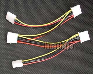Molex Male to 4 Female Power Splitter IDE Y Cable PC  