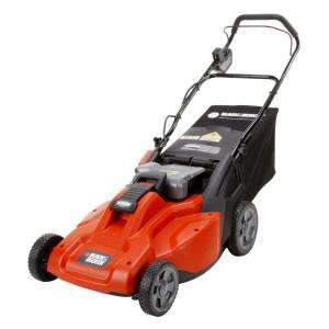 Black And Decker Electric Lawn Mower from The Home Depot   Model 