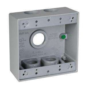   Gang 5 Hole Rectangle Electrical Box DB575S at The Home Depot