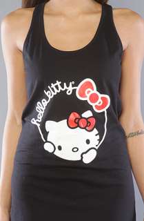 Hello Kitty Intimates The My Kitty Racerback Tank Chemise in Black 