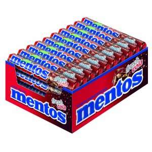 Mentos Fresh Cola Display mit 40 Rollen, 1er Pack (1 x 1.5 kg):  