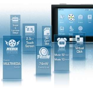 Cowon iAudio D2  /Video Player 4 GB 6,4 cm (2,5 Zoll) Touchscreen 